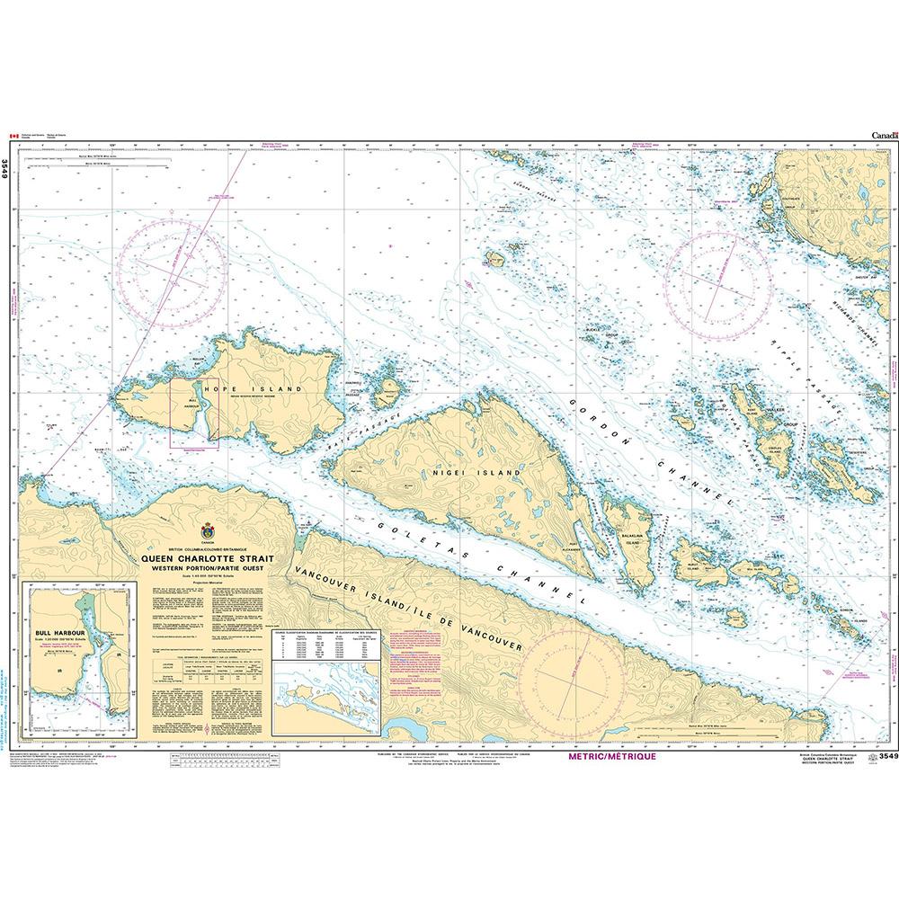 Canadian Nautical Charts - Queen Charlotte Strait